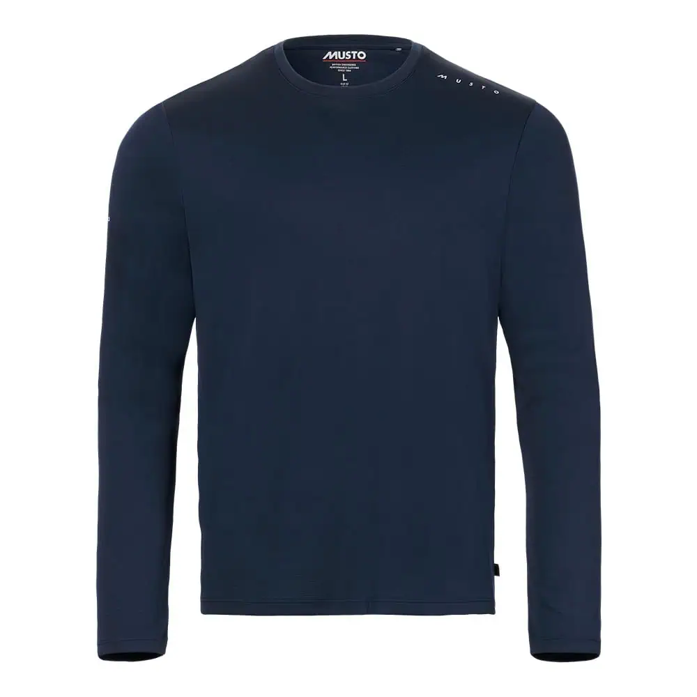 Musto Men's Evo Crew Sunblock Long Sleeve T-Shirt - Navy