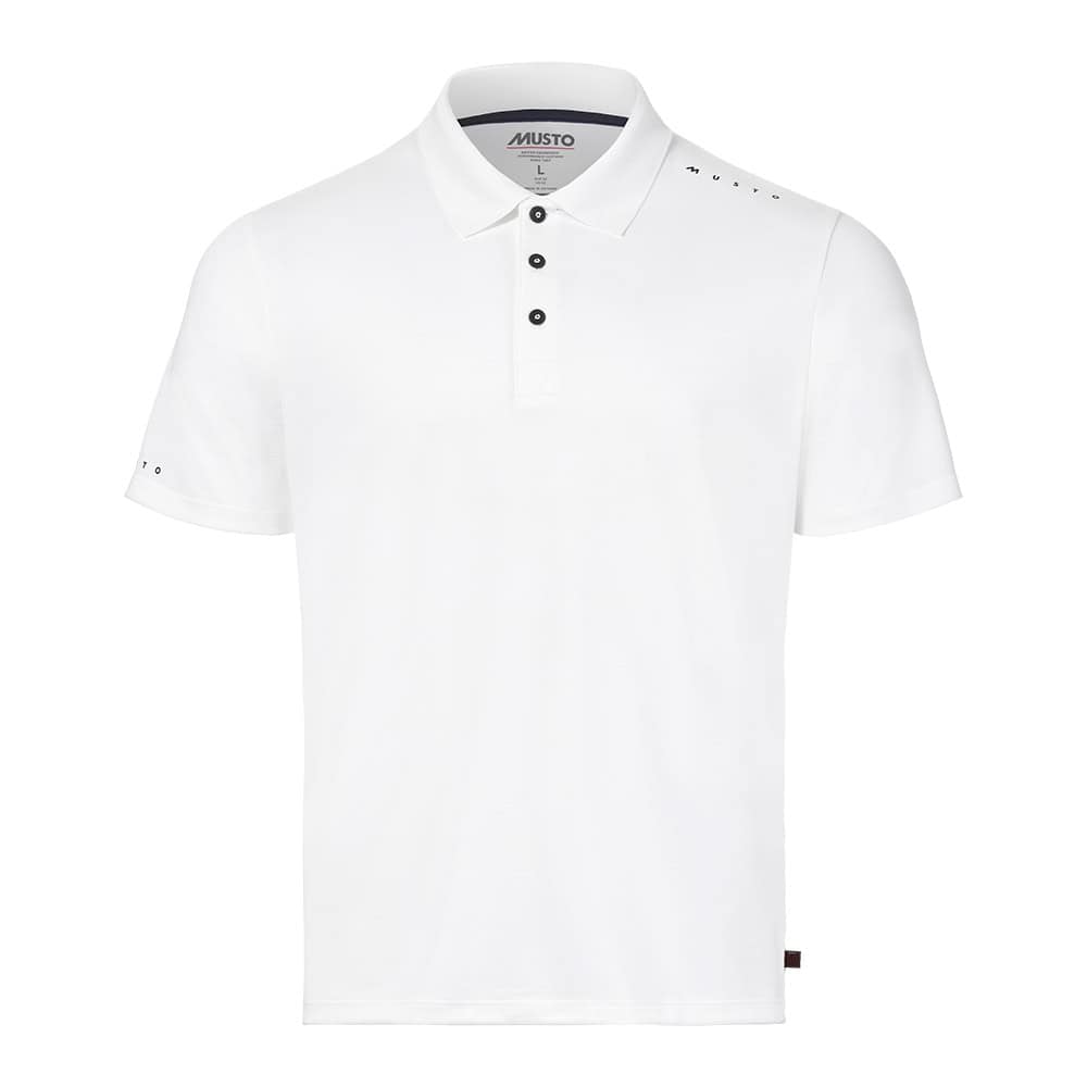Musto Men's Evo Crew Sunblock Short Sleeve Polo Shirt - White
