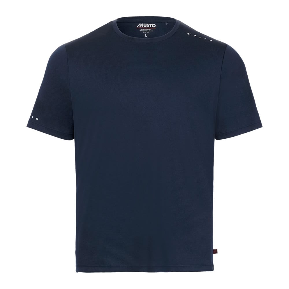 Musto Men's Evo Crew Sunblock Short Sleeve T-Shirt - Navy