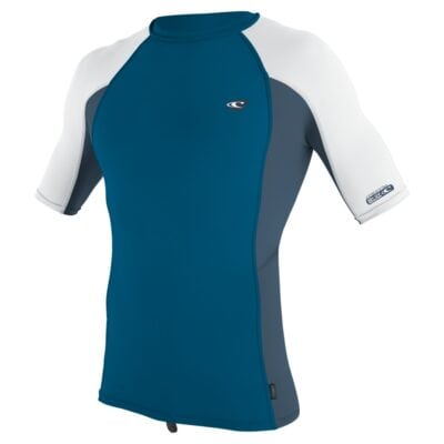 O'Neill Premium Skins Short Sleeve Rash Guard - Ultrablue/Copenblue/White