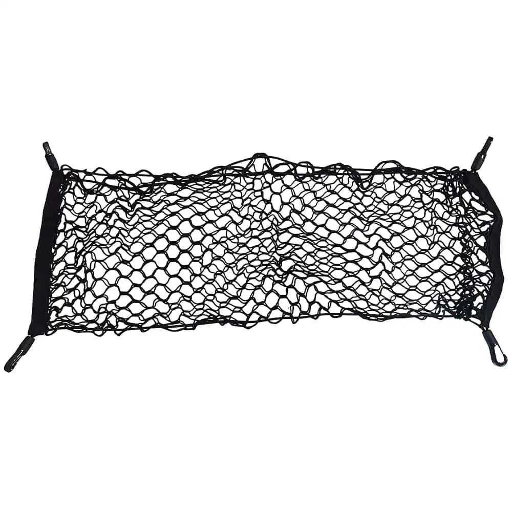 Elasticated Envelope Cargo Net 950mm x 350mm 4x Black Nylon Hooks - Image