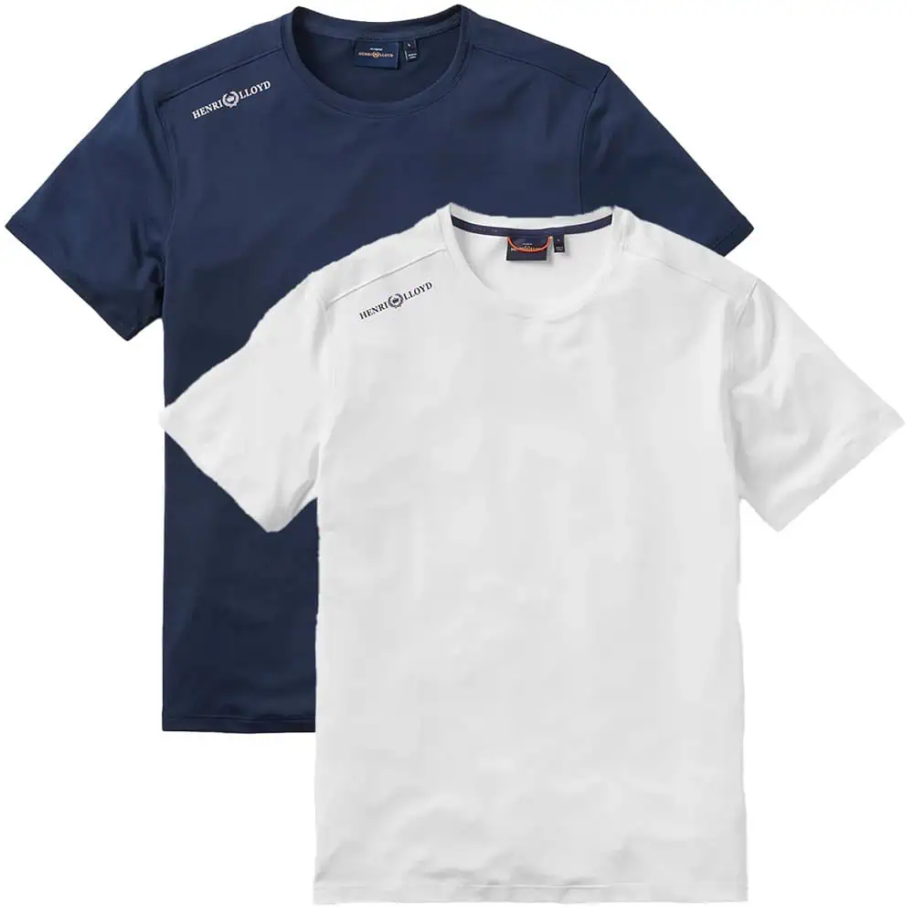 Henri Lloyd Polo Pour Hommes Bleu Coton Mv7 Taille S