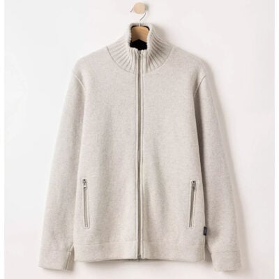 Holebrook Mans Zip WP Windproof Sweater - Light Grey Mel (923)