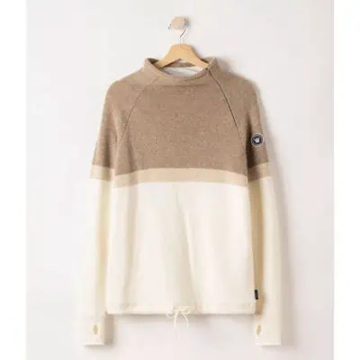 Holebrook Martina WP Ladies Windproof Sweater - Khaki/Off White