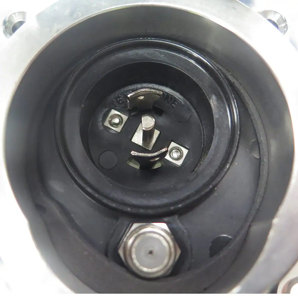Hubbell Phone/TV Combined Shore Inlet - Round SST - HBLPHTVSS - Image