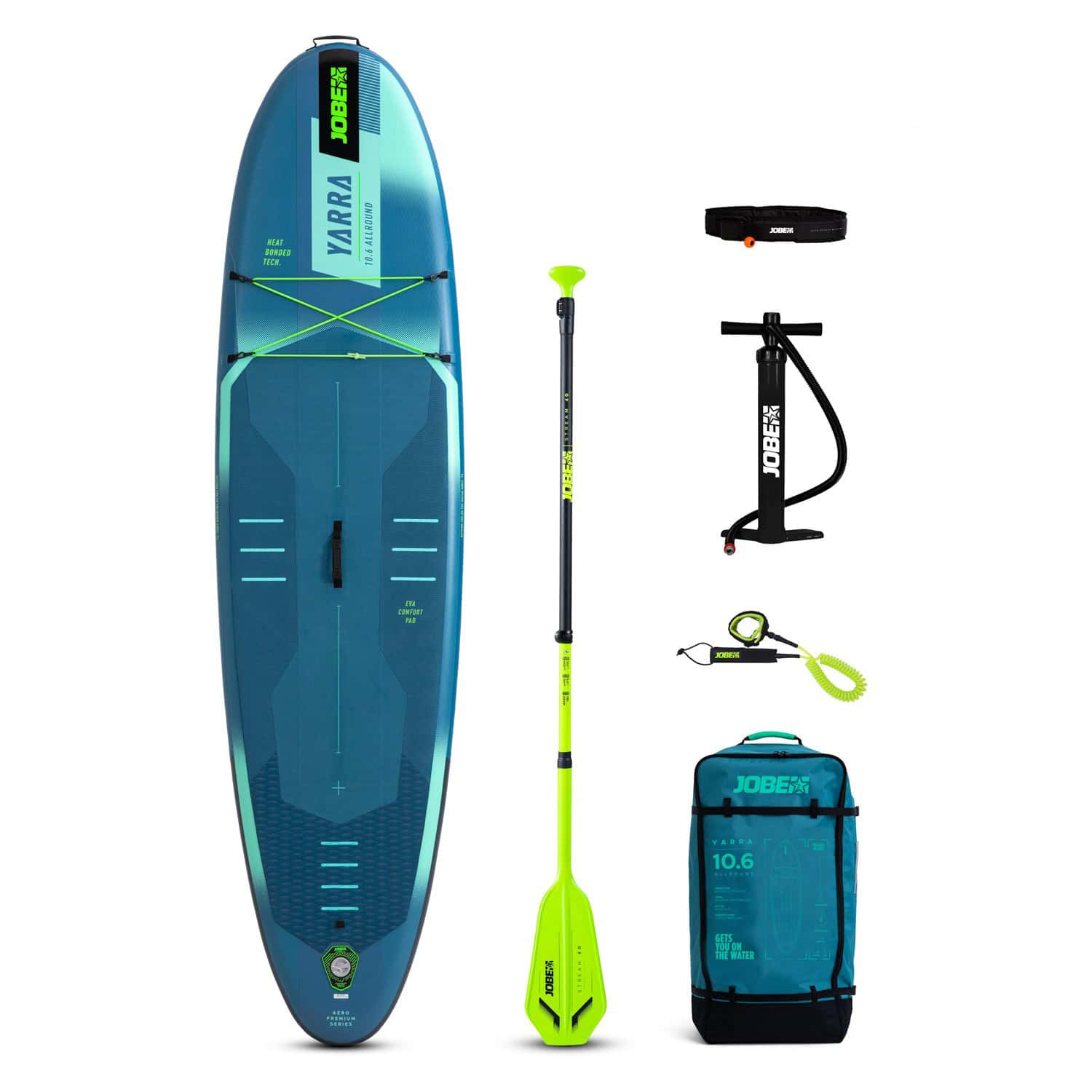 Jobe Aero Yarra SUP Board 10.6 Package - Steel Blue