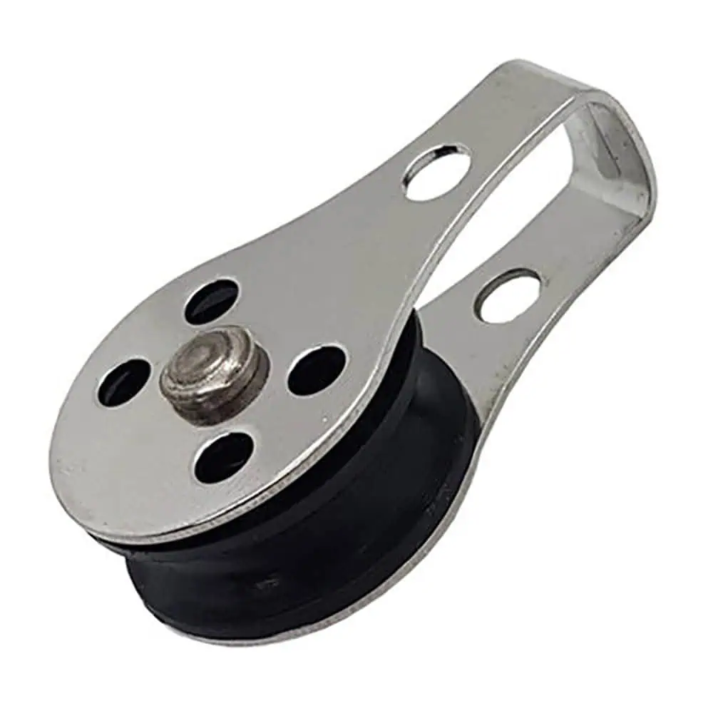 Aquamarine Mini Pulley - Solid Shaft