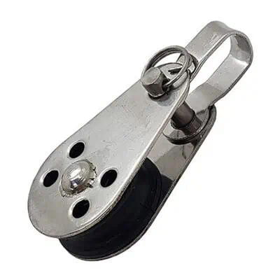 Aquamarine Mini Pulley - With shackle and removable pin