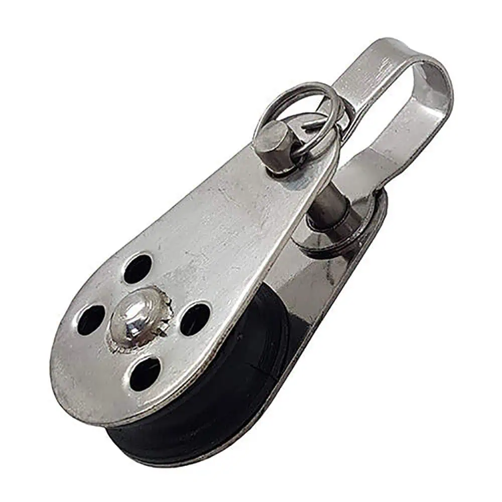Aquamarine Mini Pulley - With shackle and removable pin