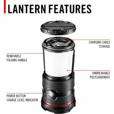 Coast EAL30R 1000 Lumen USB-C Rechargeable LED Lantern - Image