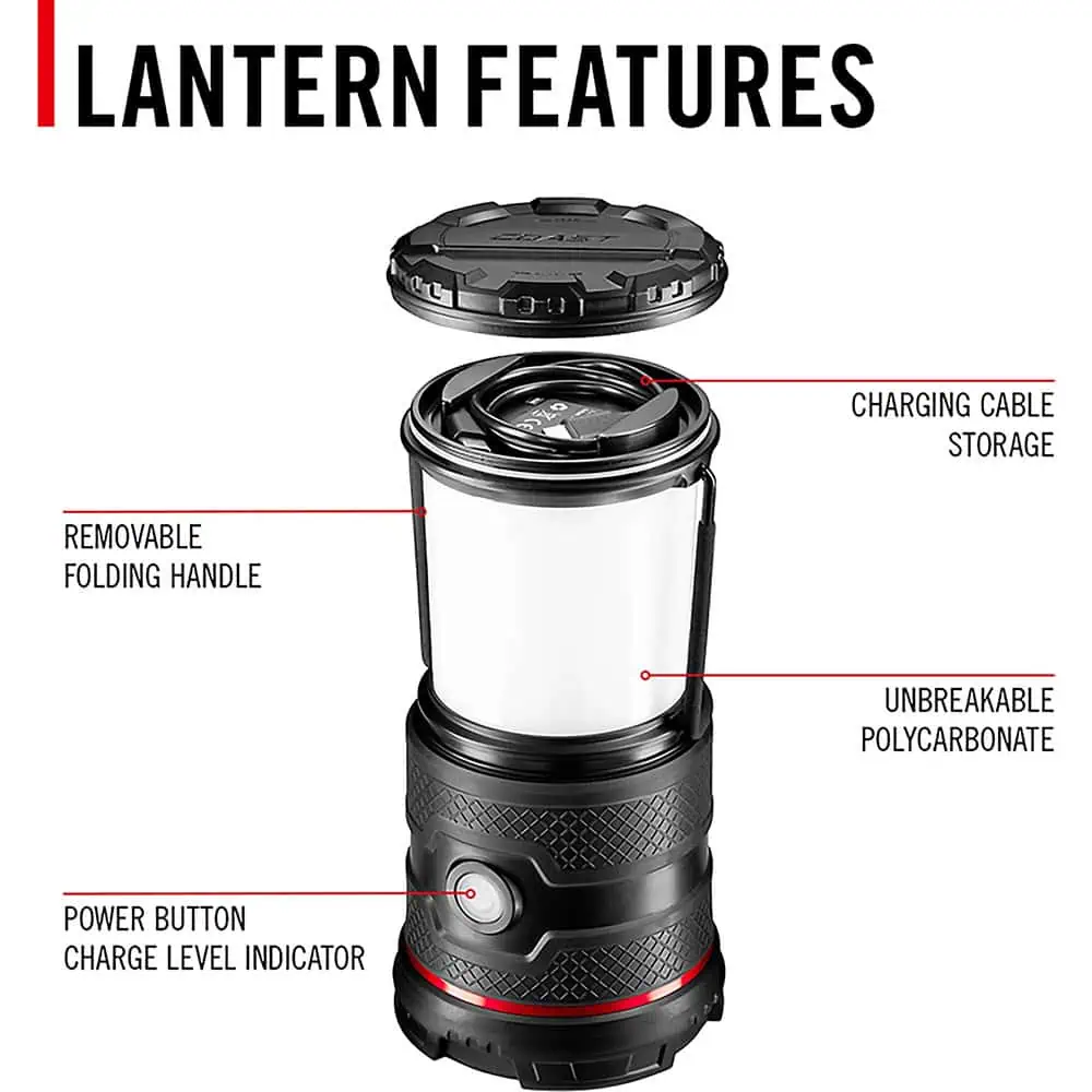 Coast EAL30R 1000 Lumen USB-C Rechargeable LED Lantern - Image