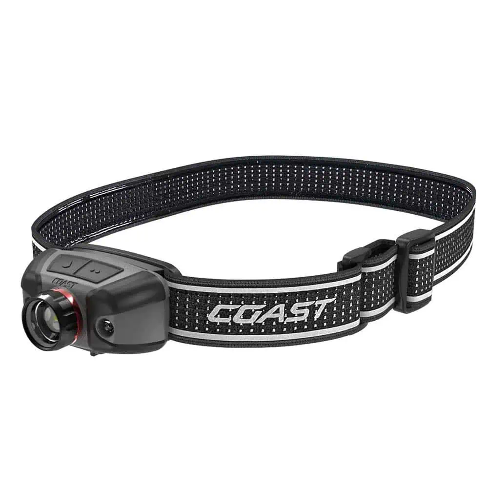 Coast FLX40R Rechargeable Focusing Headtorch with red & green LEDs - Image