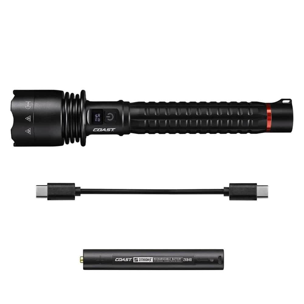 Coast XP40R Rechargeable Torch with Power iQ, 8000 lumens - Image