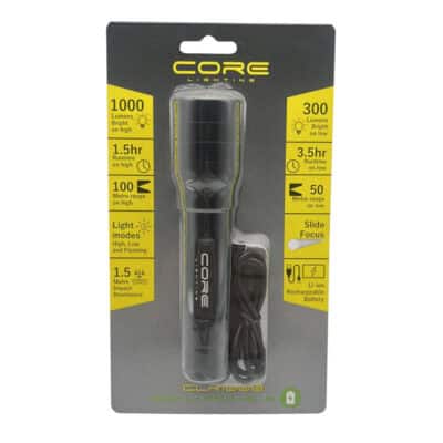 Core Rechargeable Focusing Torch, 1000 lumens - Image