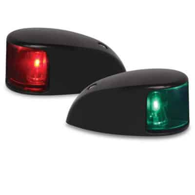 Hella Deck Mount Navigation Lamp LED Black Pair - Port/Starboard - Image