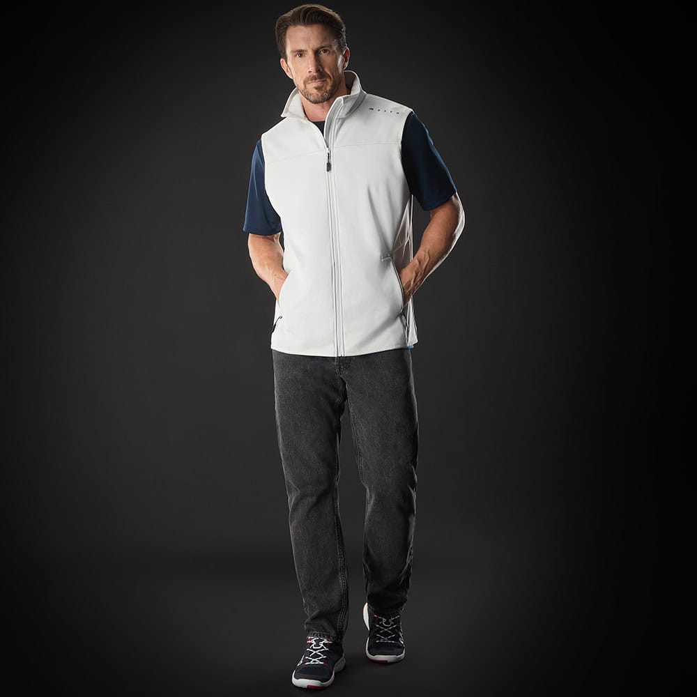 Musto Evo Crew Softshell Vest - Platinum