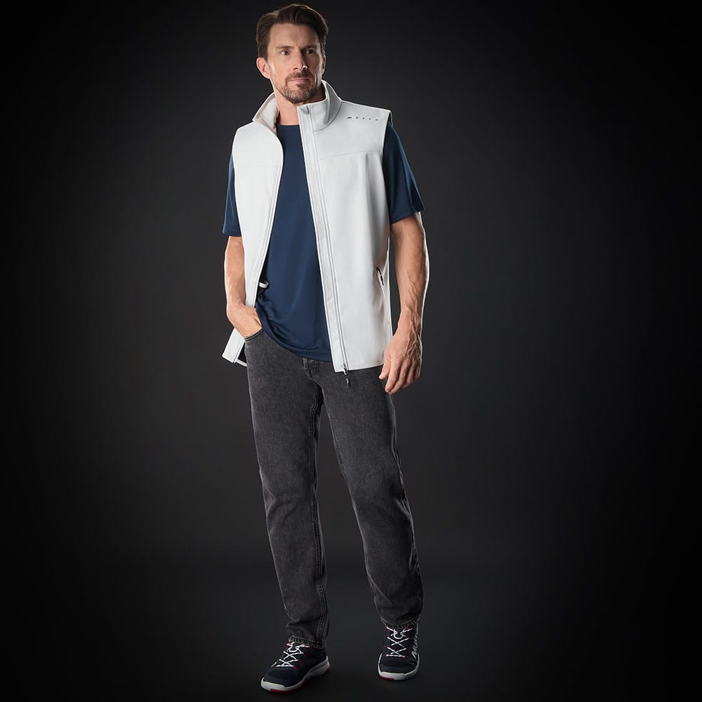 Musto Evo Crew Softshell Vest - Platinum