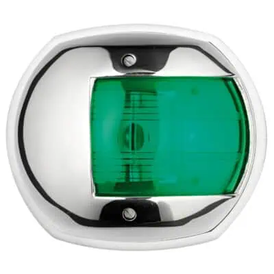 Osculati Maxi 20 112.5° Navigation Light - Starboard - 24V - Stainless Steel - Image