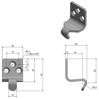 Roca Marine Catch Plate 85° - Image