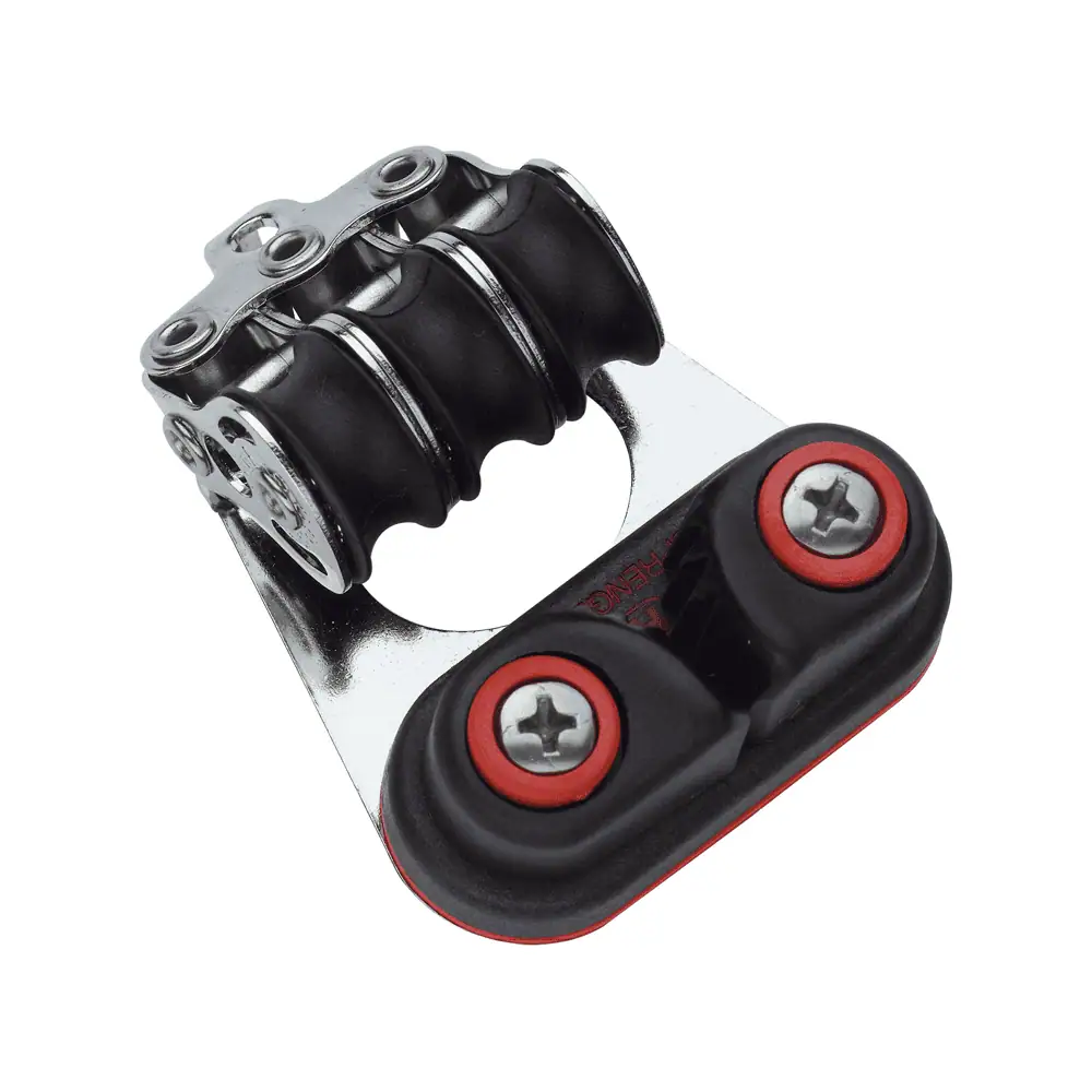 Sprenger Micro XS Block Ball Bearing 6mm - 3 Sheaves, Bow, Cam Cleat - Image