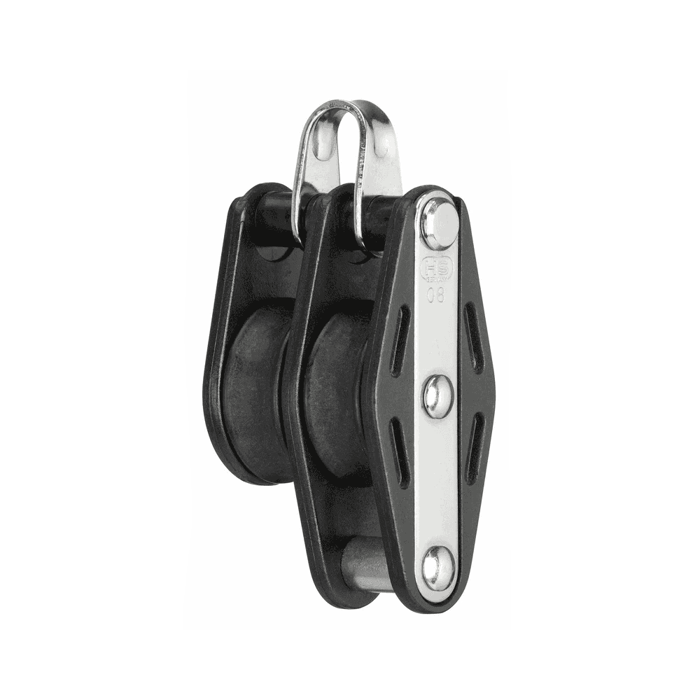 Sprenger Sliding Bearing Block 6mm, 2 Sheaves, Bow, Becket - Image