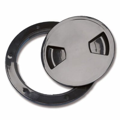 Trem Round Inspection Hatch - Black - 147mm Overall - Image