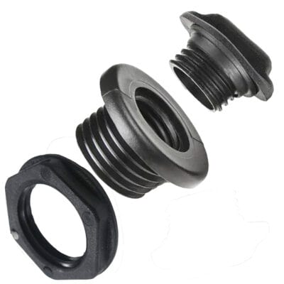 Aquamarine Screw In Drain And Plug Body - Black - Image
