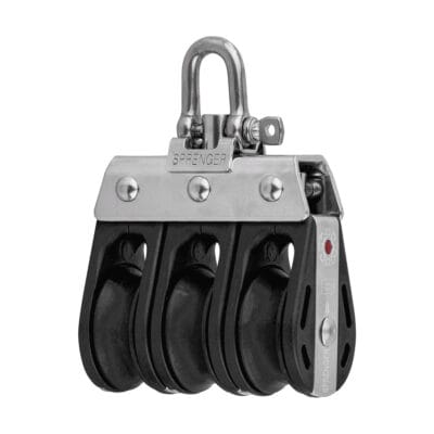 Sprenger S-Block Ball Bearing 8mm - 3 Sheaves, Adjustment Set, Becket - Image