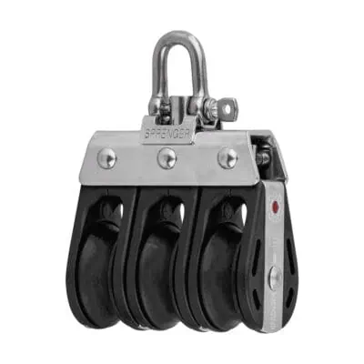 Sprenger S-Block Ball Bearing 8mm - 3 Sheaves, Adjustment Set, Becket - Image