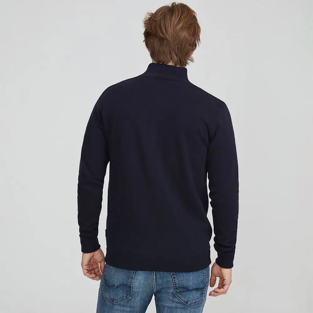 Holebrook Duncan T-Neck Windproof Sweater - Navy
