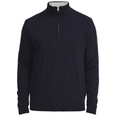 Holebrook Duncan T-Neck Windproof Sweater - Navy