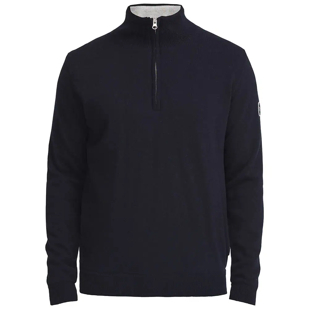 Holebrook Duncan T-Neck Windproof Sweater - Navy