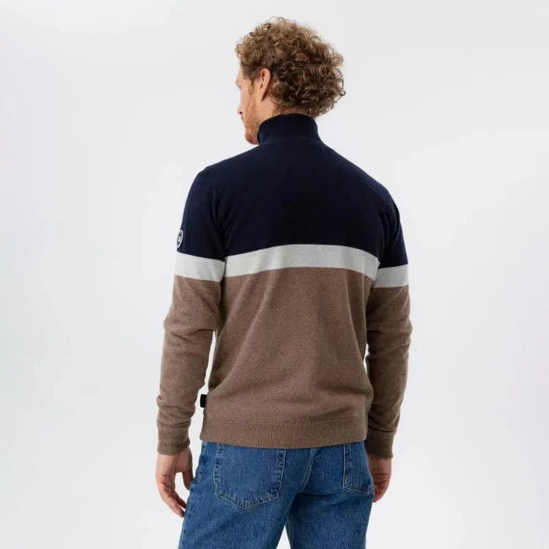 Holebrook Stellan T-Neck Windproof - Walnut Multi Col