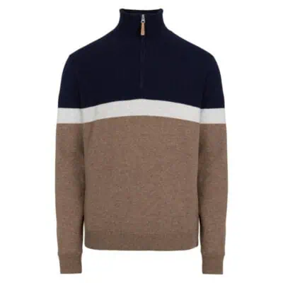 Holebrook Stellan T-Neck Windproof - Walnut Multi Col