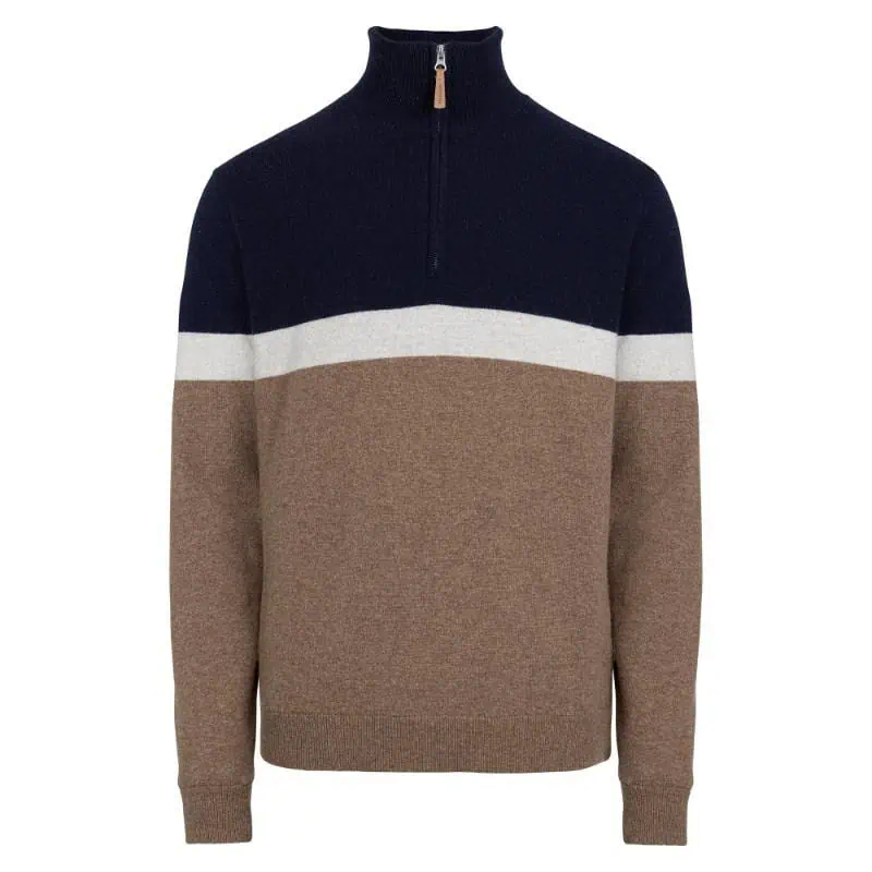 Holebrook Stellan T-Neck Windproof - Walnut Multi Col