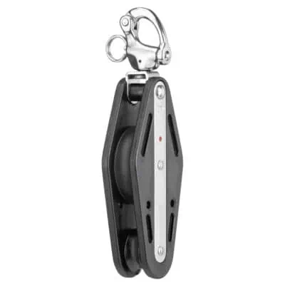 Sprenger Fiddle Block Ball Bearing 12mm - 2 Sheaves, Patent Shackle - Image