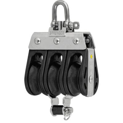 Sprenger S-Block Sliding Bearing 8mm - 3 Sheaves, Adjustment Set, Becket - Image
