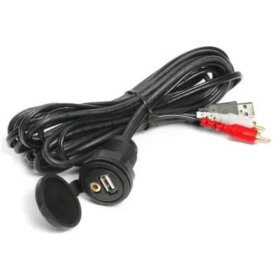 Aquatic AV USB and Auxiliary Input Plate 1.8m - Image