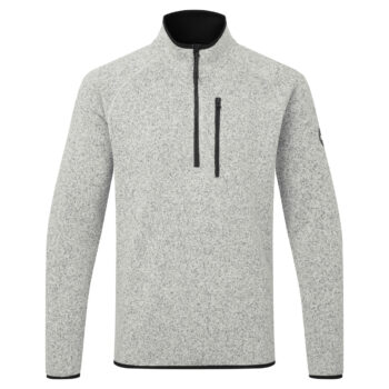 Gill Knit Fleece 1/4 Zip Neck - Grey Marl