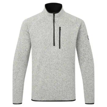 Gill Knit Fleece 1/4 Zip Neck - Grey Marl
