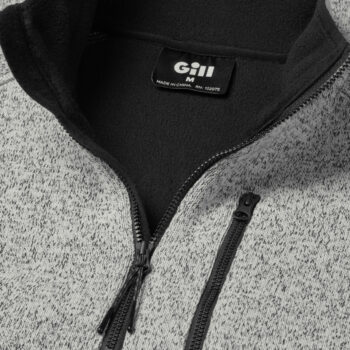 Gill Knit Fleece 1/4 Zip Neck - Grey Marl