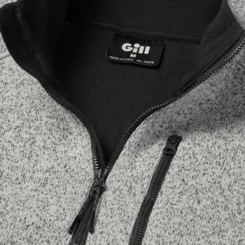 Gill Knit Fleece 1/4 Zip Neck - Grey Marl