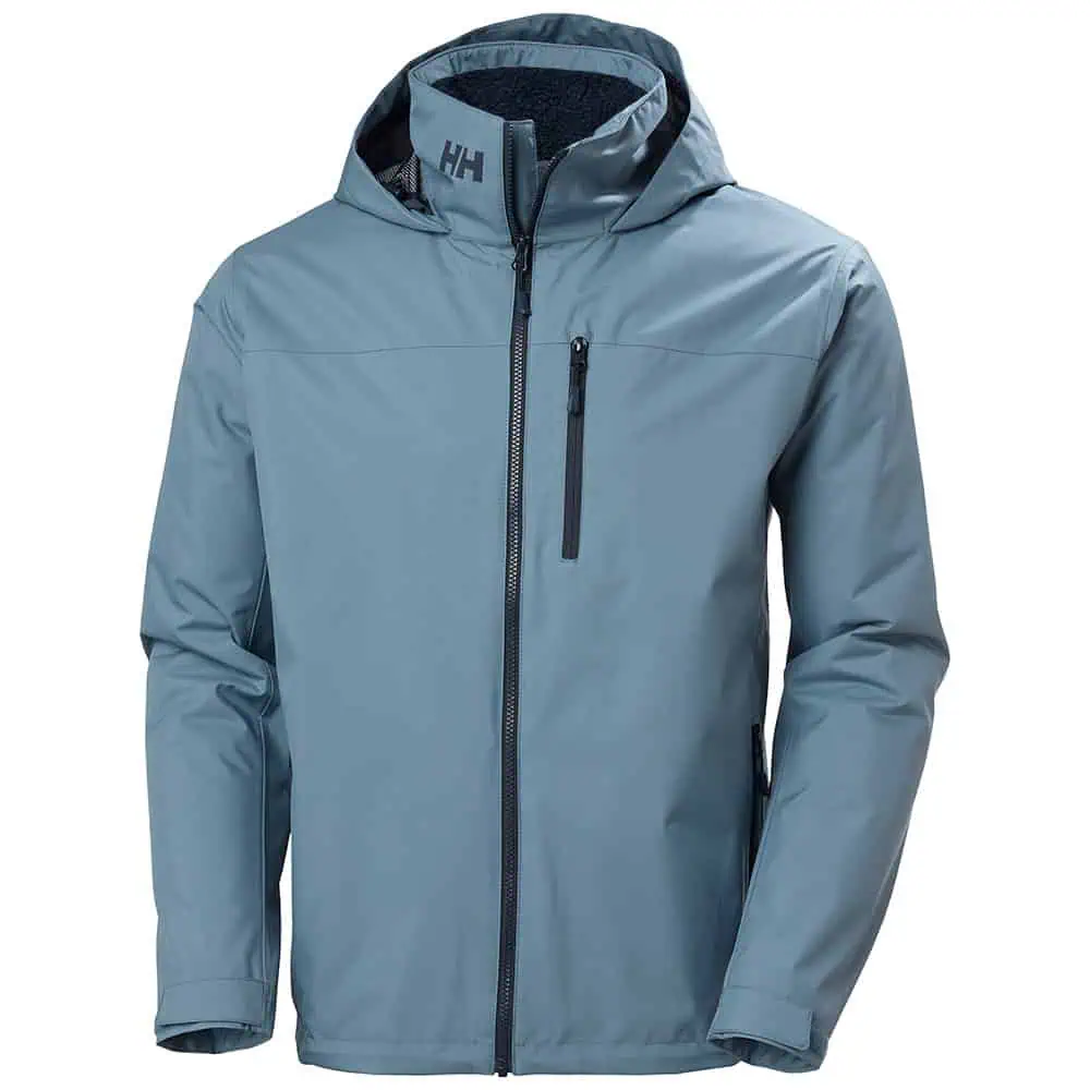 Helly Hansen Crew Hooded Pile Jacket - Washed Navy