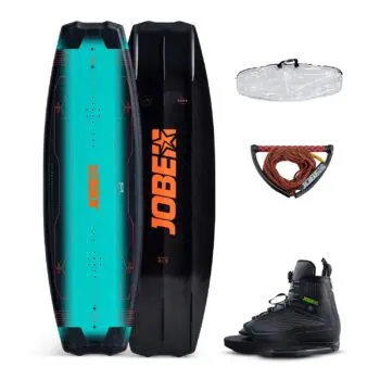 Jobe Logo Wakeboard 138 & Maze Bindings Package Teal - Binding Size EU40-46 - Image
