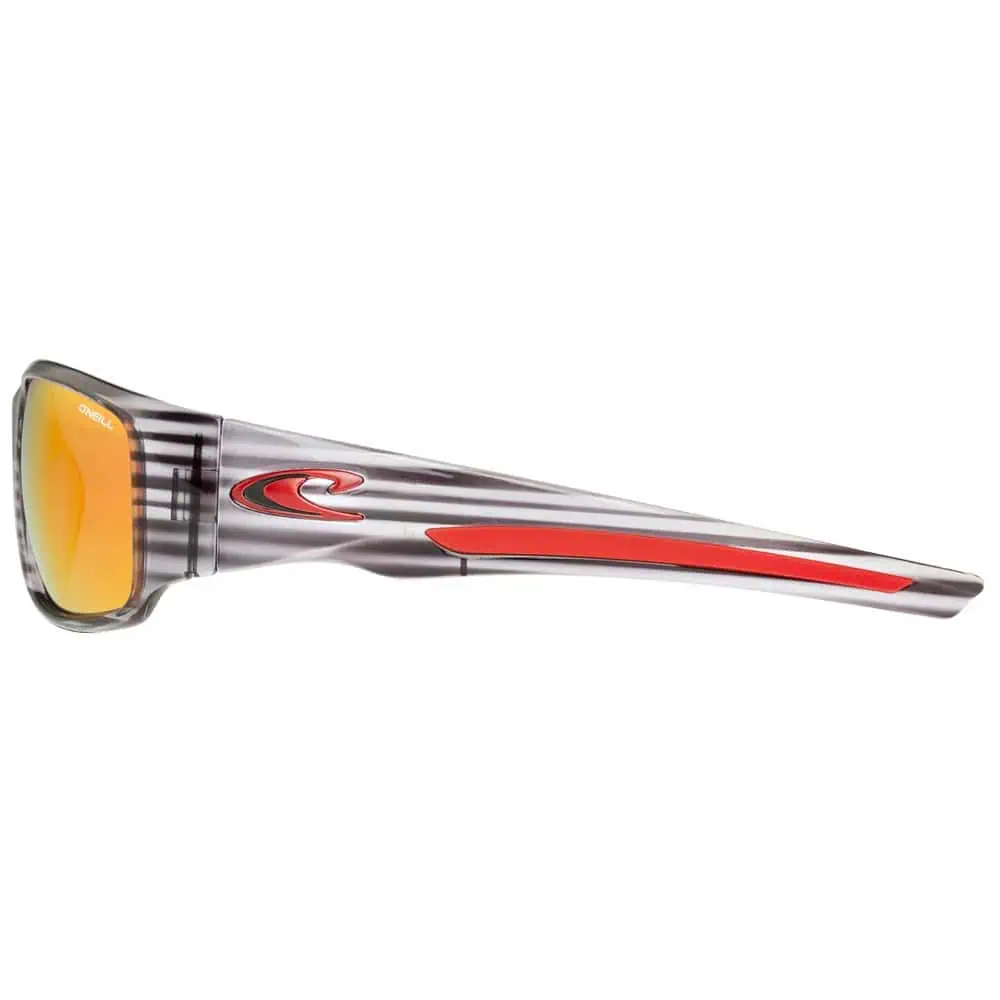 O'Neill Zepol 2.0 Sunglasses Gloss Grey Stripes / Red - Image