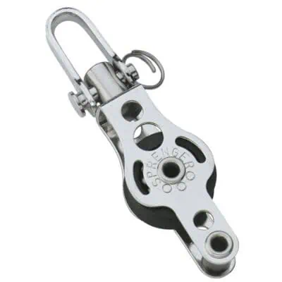 Sprenger Micro XS Block Ball Bearing 6mm - 1 Sheave, Swivel, Becket - Image