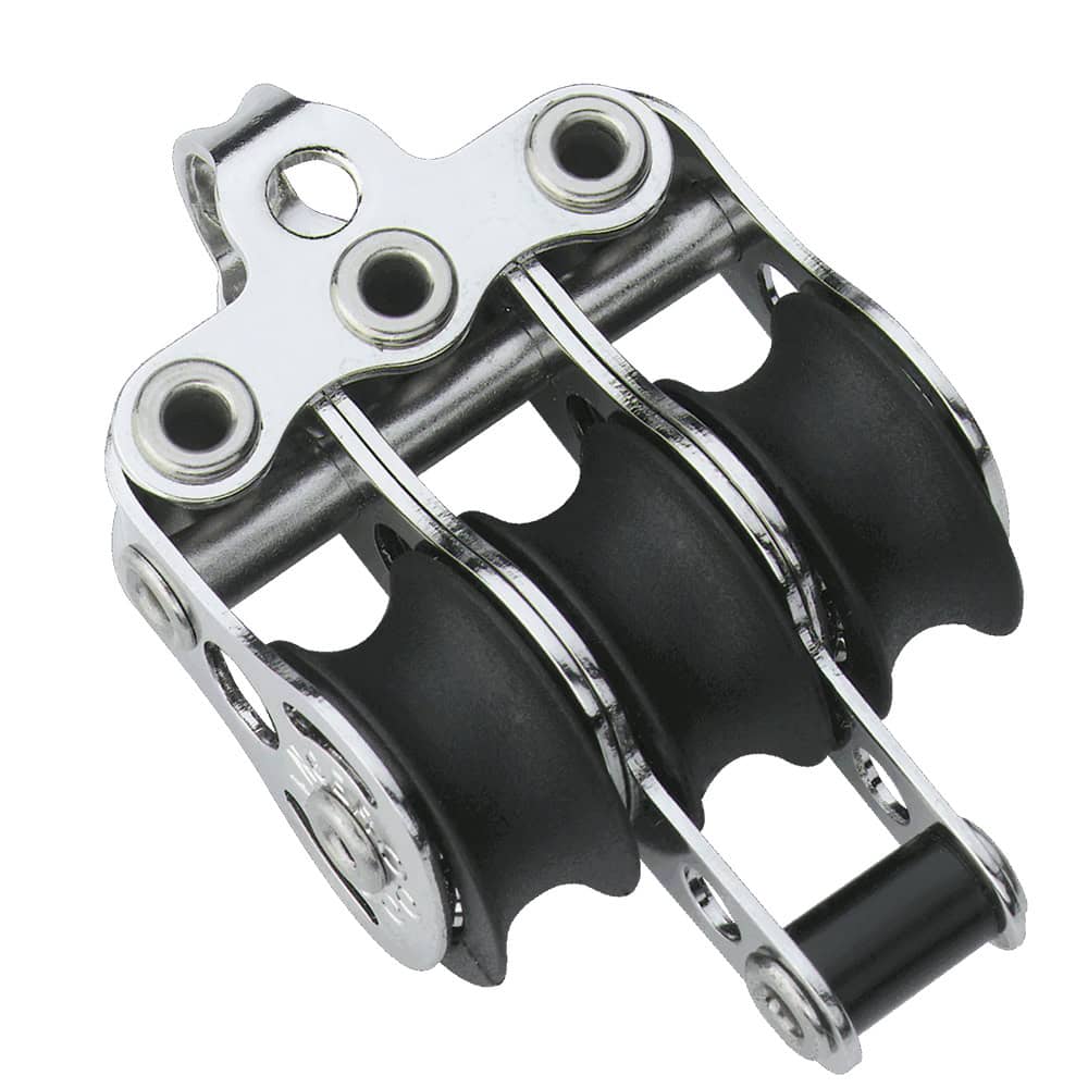 Sprenger Micro XS Block Ball Bearing 6mm - 3 Sheaves, Bow, Becket - Image