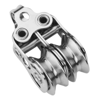 Sprenger Micro XS Block For Wire Ball Bearing 4mm - 2 Sheaves, Bow - Image