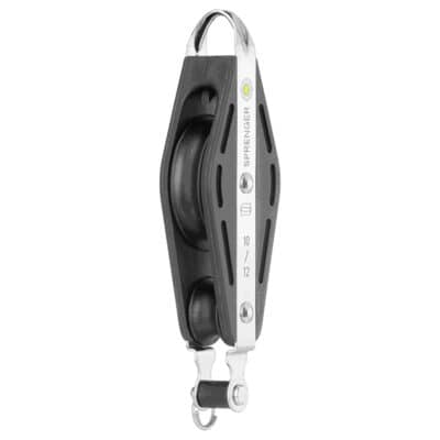 Sprenger S-Block Fiddle Sliding Bearing 12mm - 2 Sheaves, Bow, Becket - Image