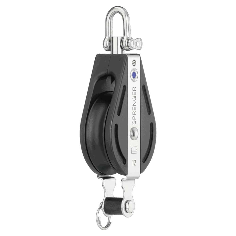 Sprenger S-Block Needle Bearing 12mm - 1 Sheave, Swivel, Becket - Image